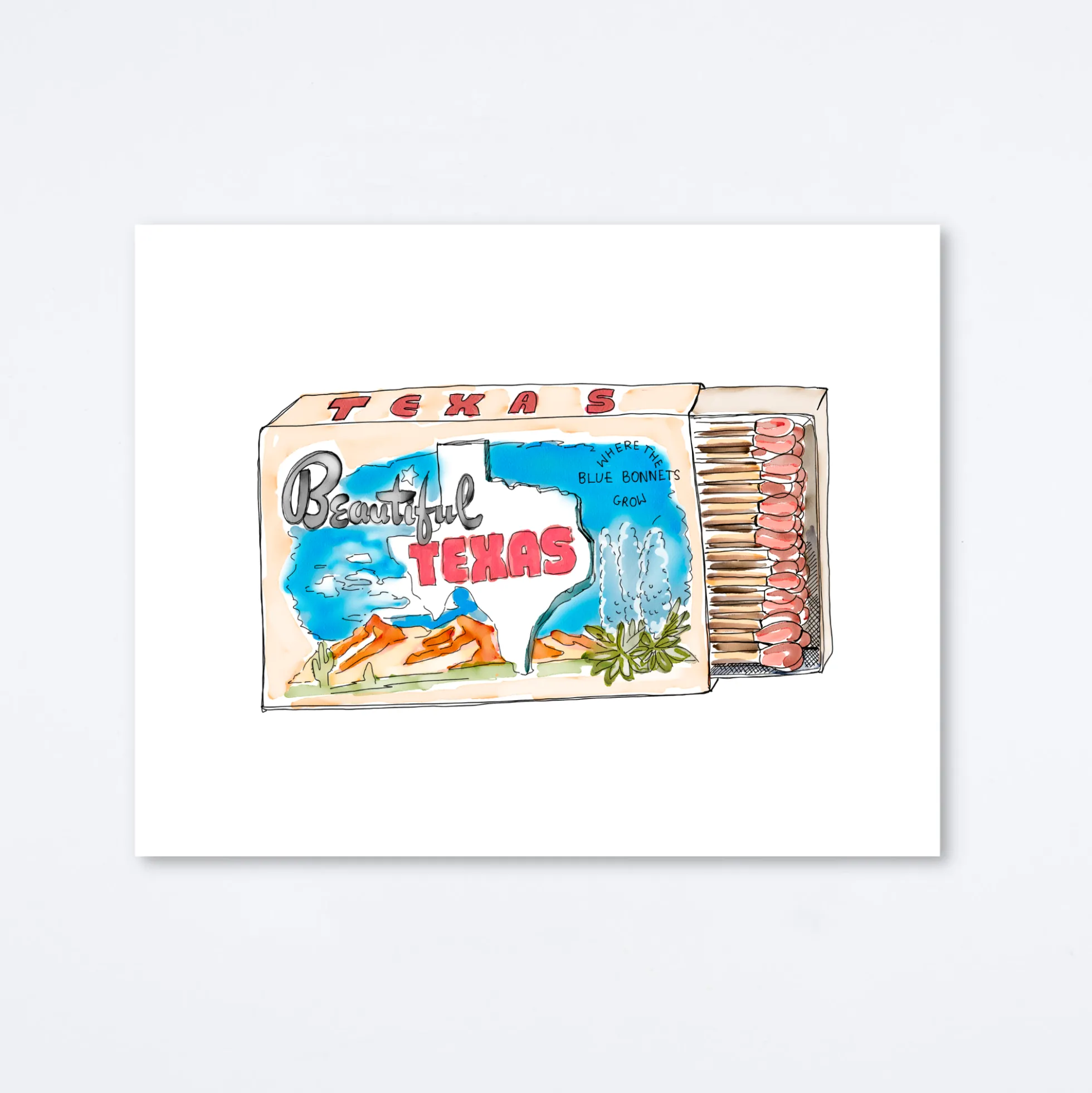 Beautiful Texas Art Print