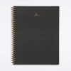 Charcoal Gray Lined Notebook