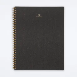 Charcoal Gray Lined Notebook