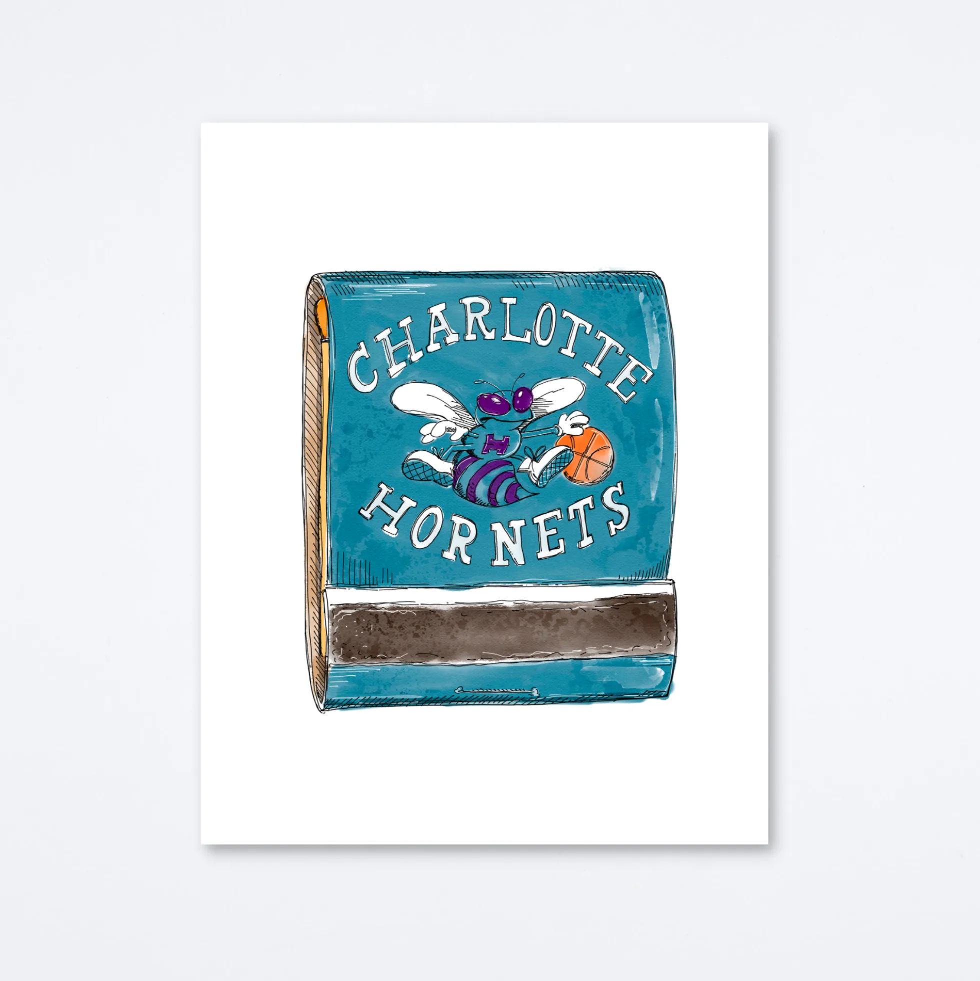 Charlotte Hornets Art Print