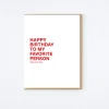 Favorite Person Card