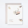 Flying Cake Birthday Card