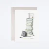 Grad Book Stack Card
