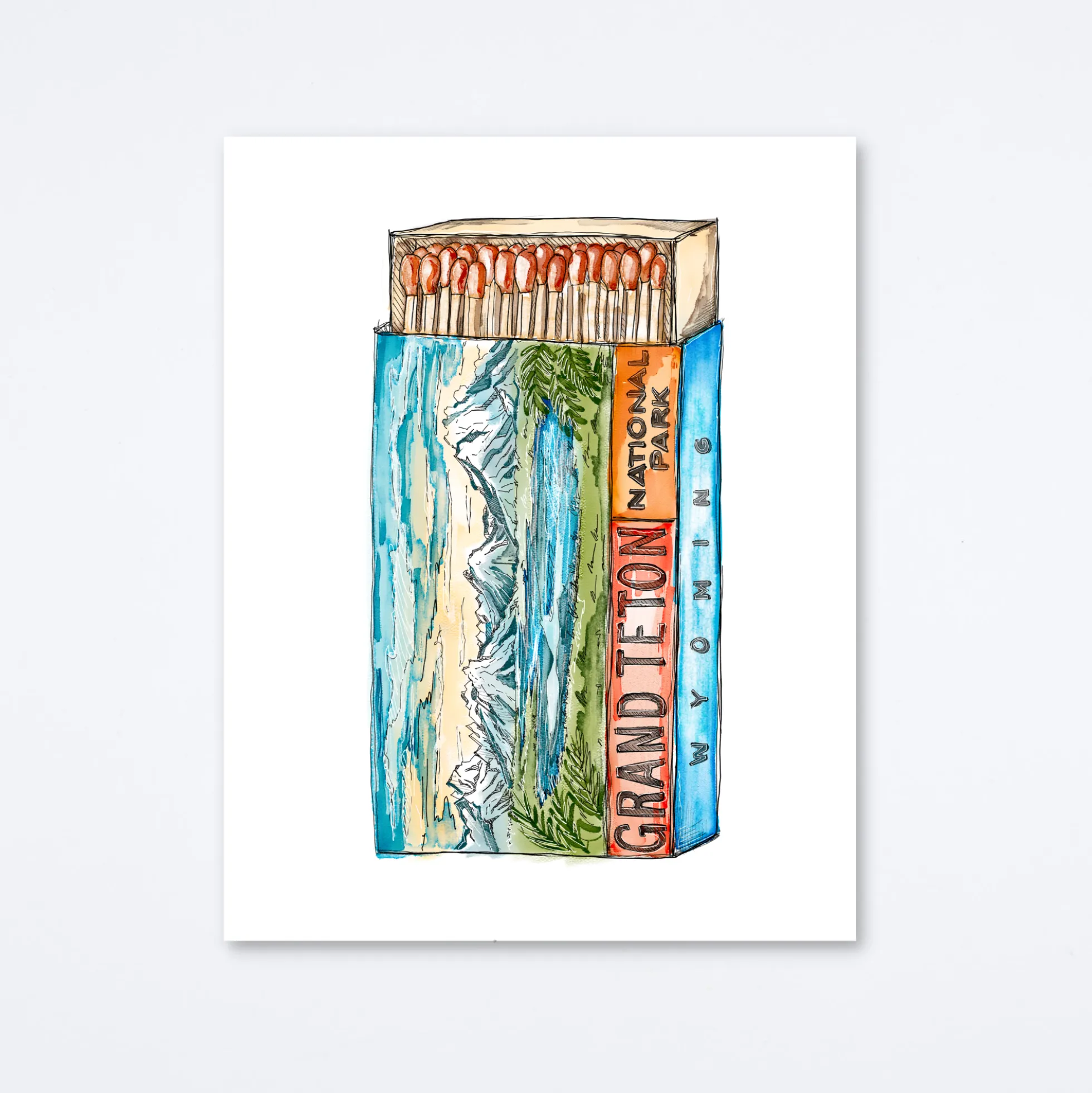 Grand Tetons Art Print