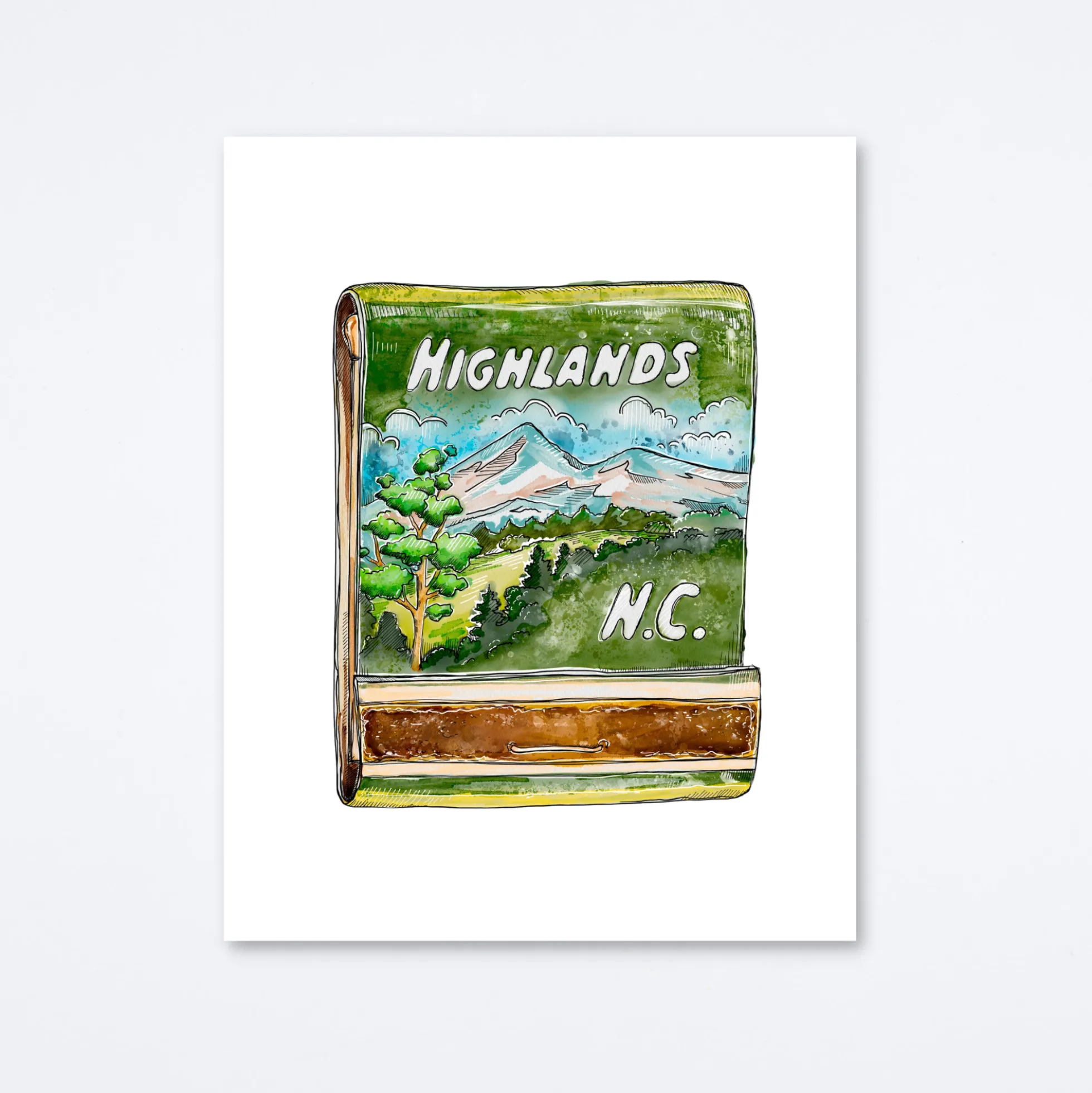 Highlands NC Art Print
