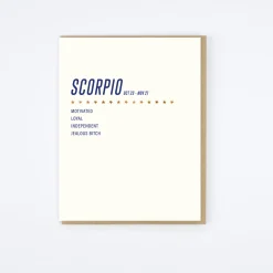 Scorpio Card
