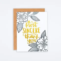 Sincere Thank You Card