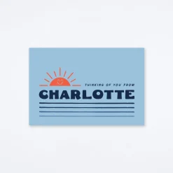 Thinking of You Charlotte Postcard