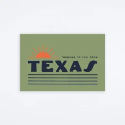 Thinking Of You Texas Postcard