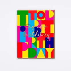 Tip Top Birthday Card