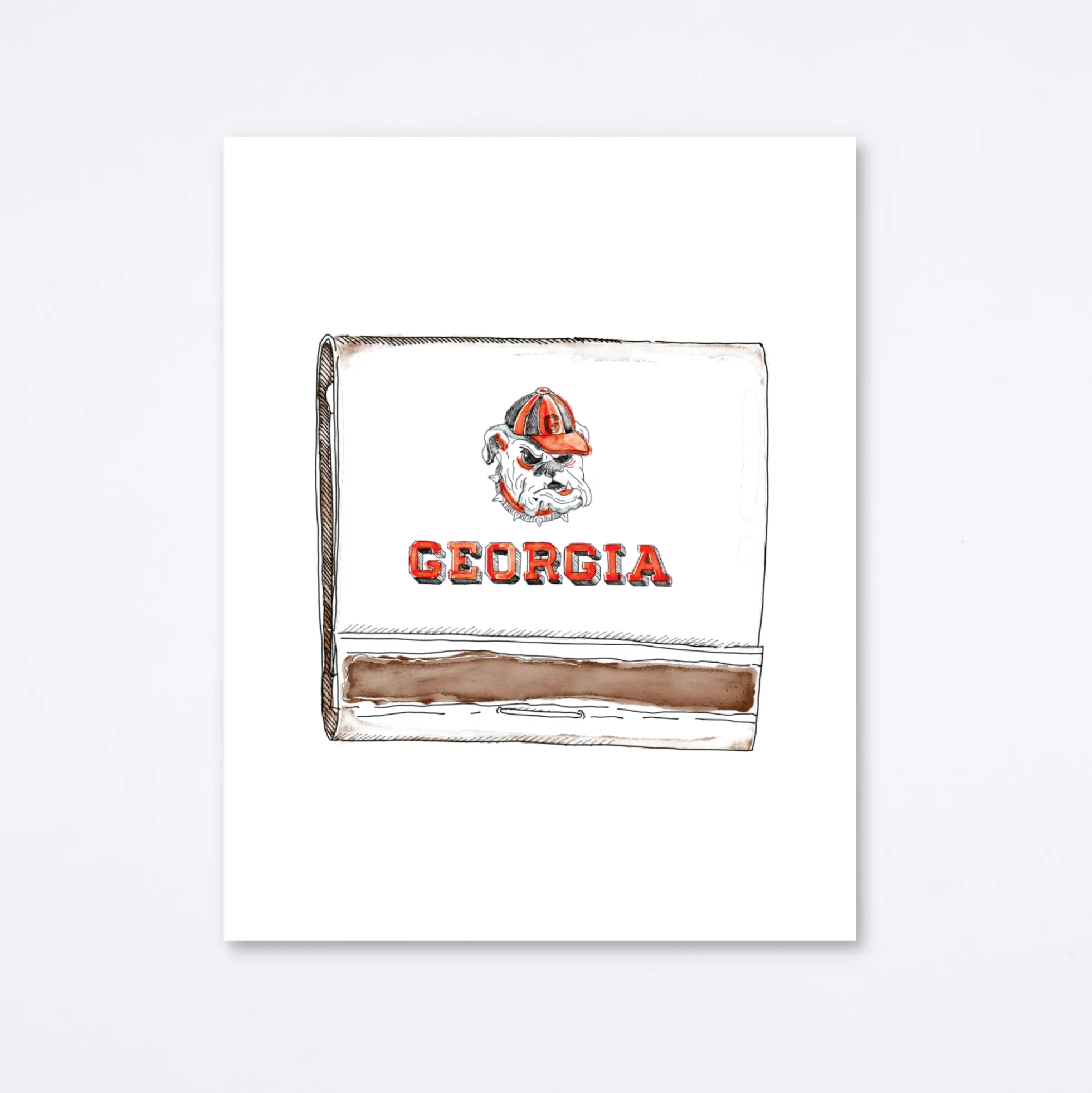 UGA Art Print