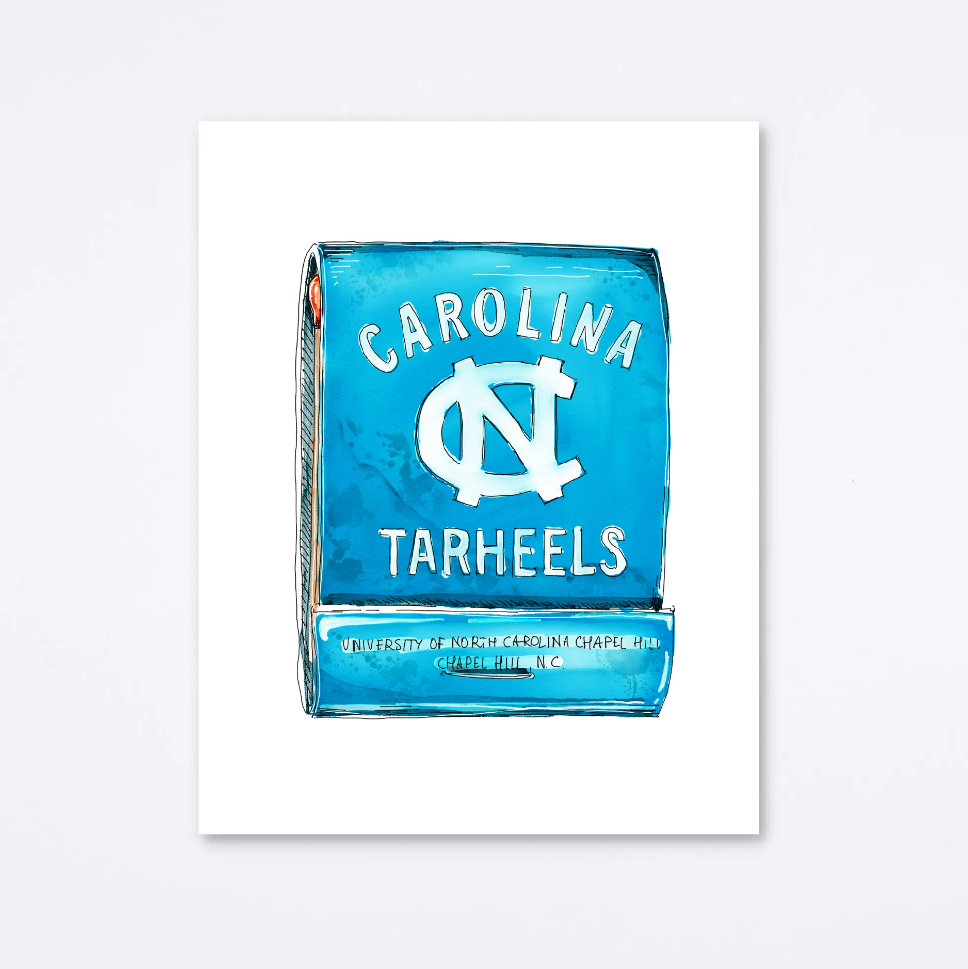 UNC Tar Heels Art Print