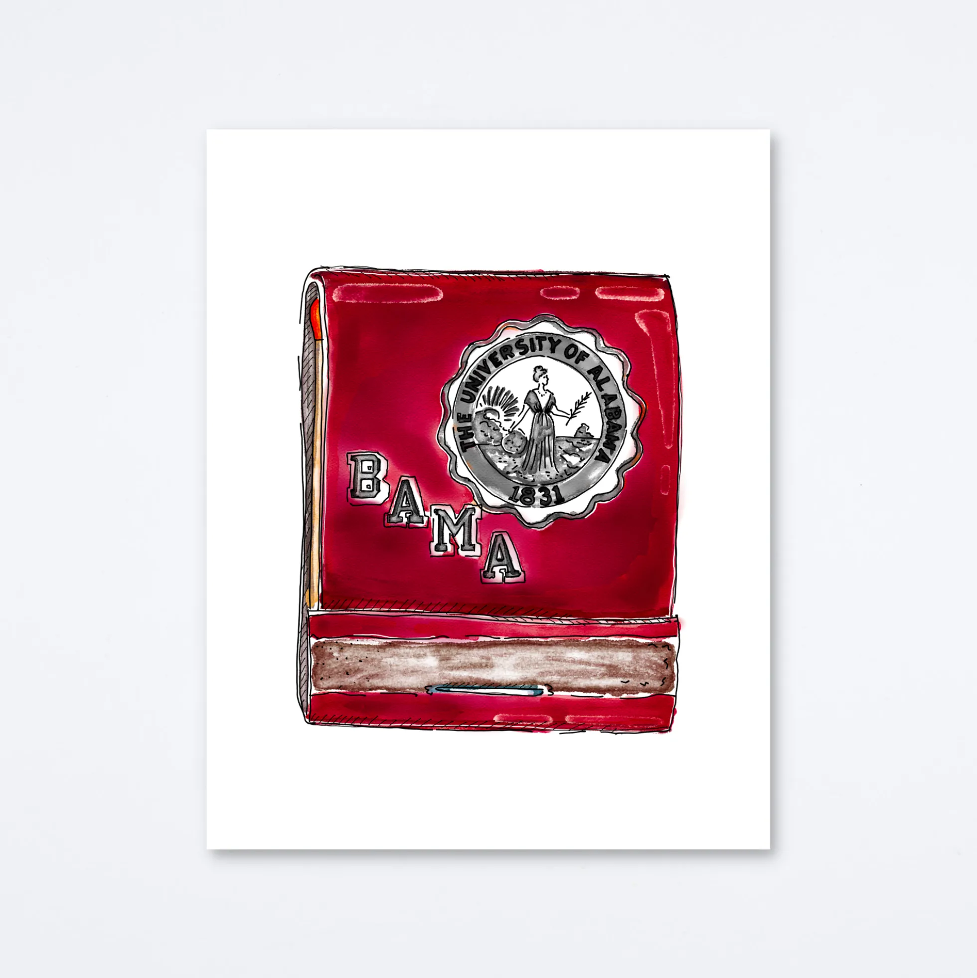 University of Alabama Art Print