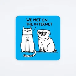 We Met On The Internet Sticker